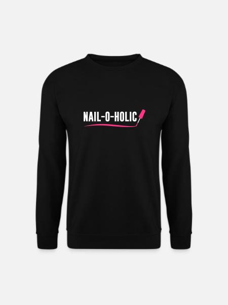 Nail o Holic - Nail Artist - Nageldesign - Nails - Unisex Pullover - Schwarz