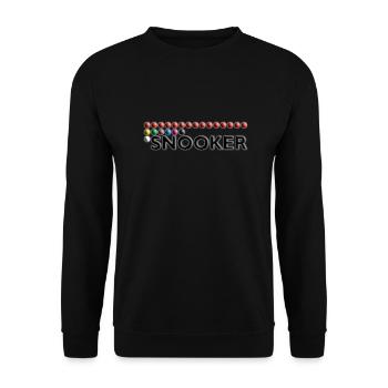 SNOOKER - Balls - Unisex Sweatshirt - black - Front - Alina (178cm) & Michal (187cm)