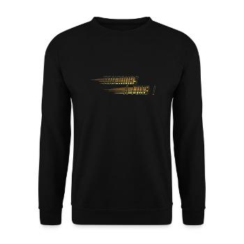 toujours a fond slogan humour vitesse - Sweat-shirt Unisexe - noir - Devant - Alina (178cm) & Michal (187cm)