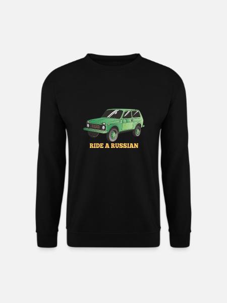 Conduisez un véhicule tout-terrain russe Lada Niva 4x4 Off-Road - Sweat-shirt Unisexe - noir