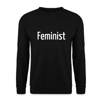 empowerment féministe girlpower vernis à ongles - Sweat-shirt Unisexe - noir - Devant - Alina (178cm) & Michal (187cm)