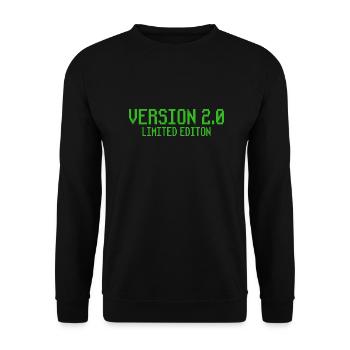 20e anniversaire Cadeau Pixel Dicton - Sweat-shirt Unisexe - noir - Devant - Alina (178cm) & Michal (187cm)