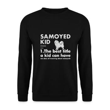Définition de l'enfant Samoyède - Sweat-shirt Unisexe - noir - Devant - Alina (178cm) & Michal (187cm)