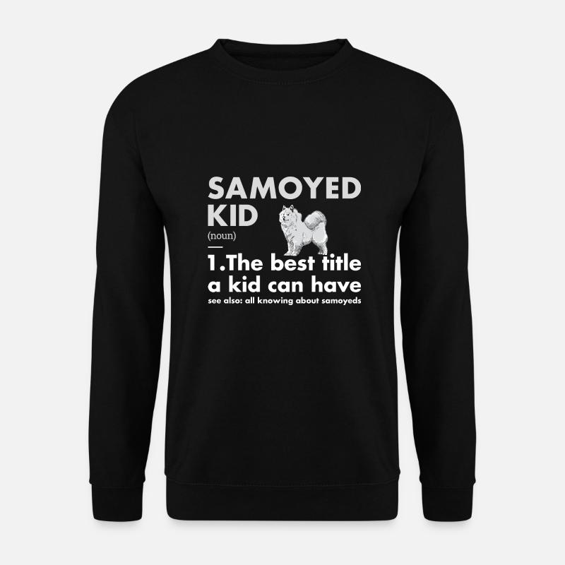 Samoyed Kid Definition - Unisex Sweatshirt - black