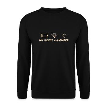 Vêtements de jeu Perfect Day - Vintage Gamer pour - Sweat-shirt Unisexe - noir - Devant - Alina (178cm) & Michal (187cm)