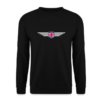 I Love Britain UK, Style Design T-Shirt - Sweat-shirt Unisexe - noir - Devant - Alina (178cm) & Michal (187cm)