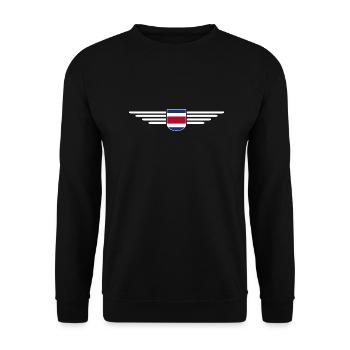 Costa Rica T-Shirt – Pura Vida Style - Unisex Sweatshirt - black - Front - Alina (178cm) & Michal (187cm)