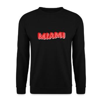 Urlaub Miami - Unisex Pullover - Schwarz - Vorne - Alina (178cm) & Michal (187cm)