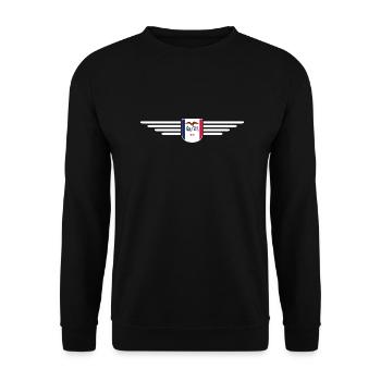 Iowa Fan T-Shirt – Your State! - Unisex Sweatshirt - black - Front - Alina (178cm) & Michal (187cm)