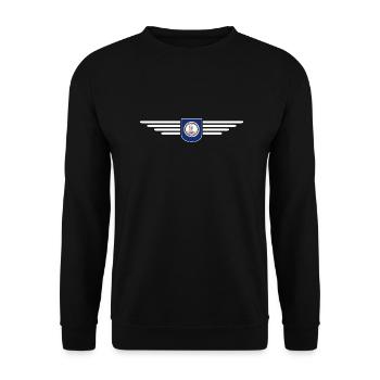 Chemise Virginia Fan – American Spirit - Sweat-shirt Unisexe - noir - Devant - Alina (178cm) & Michal (187cm)