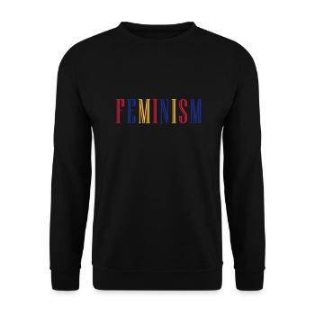 FEMINISM - Sweat-shirt Unisexe - noir - Devant - Alina (178cm) & Michal (187cm)