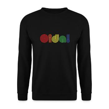Oida! arc en ciel - Sweat-shirt Unisexe - noir - Devant - Alina (178cm) & Michal (187cm)