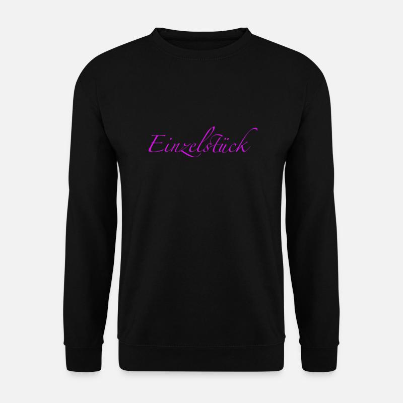 Einzelstück pink - Unisex Pullover - Schwarz