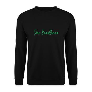 par excellence Français France spécial unique LZN - Sweat-shirt Unisexe - noir - Devant - Alina (178cm) & Michal (187cm)