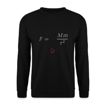 Isaac Newton - Unisex Pullover - Schwarz - Vorne - Alina (178cm) & Michal (187cm)
