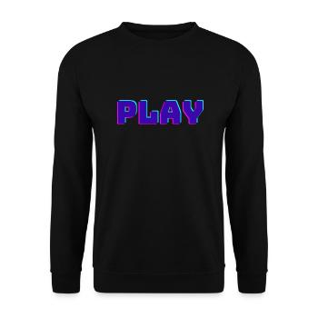 Play - Unisex Sweatshirt - black - Front - Alina (178cm) & Michal (187cm)