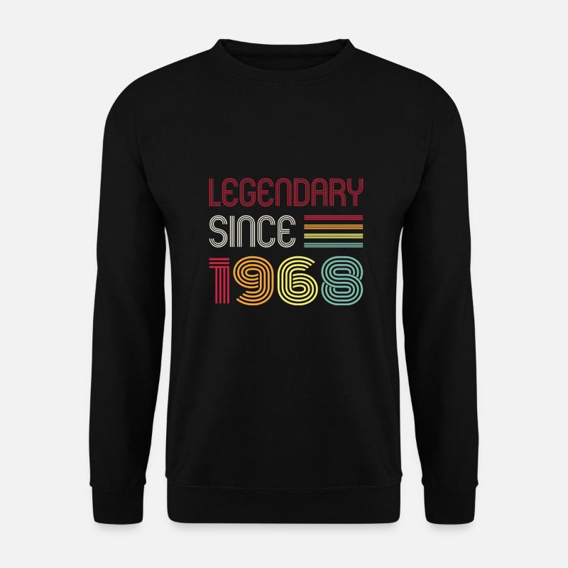 Birthday Legendary Since 1968 - Unisex Pullover - Schwarz