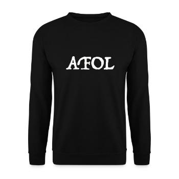 AFOL - Unisex Pullover - Schwarz - Vorne - Alina (178cm) & Michal (187cm)