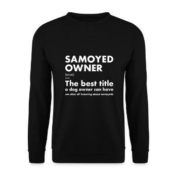 Définition du propriétaire de Samoyède - Sweat-shirt Unisexe - noir - Devant - Alina (178cm) & Michal (187cm)