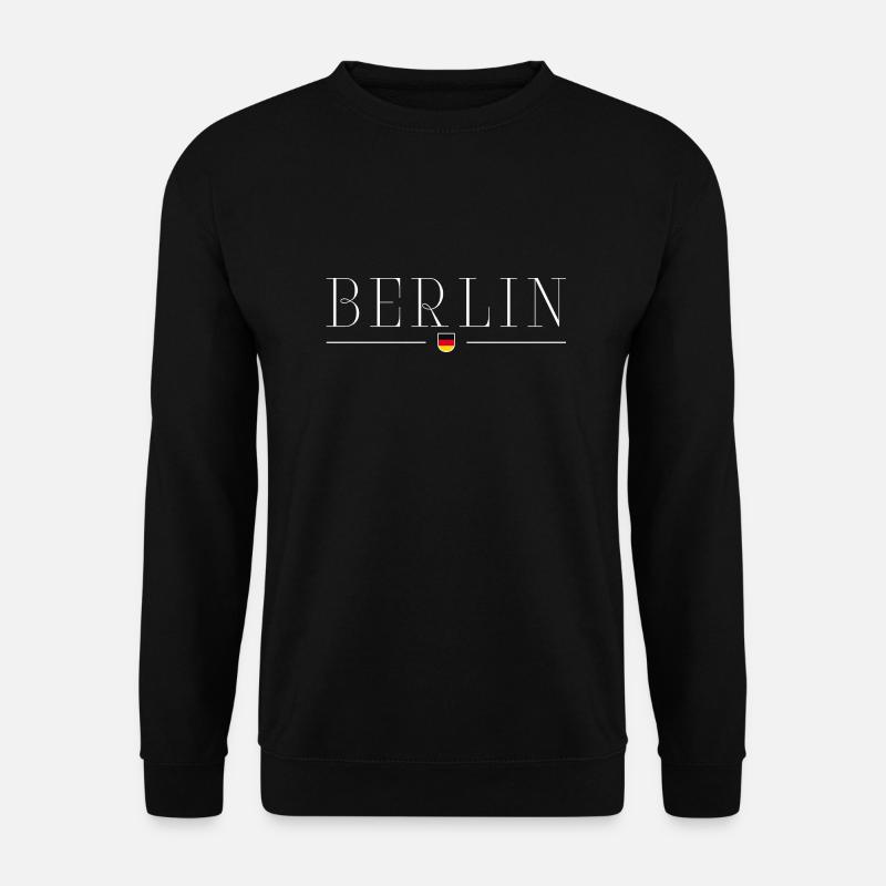 Berlin: Trendy, lebendig, einzigartig - Unisex Pullover - Schwarz