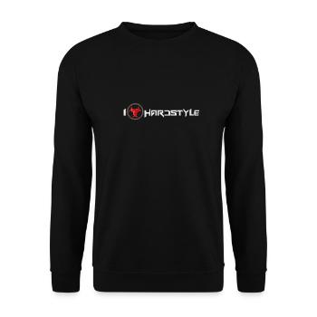 I love Hardstyle - Unisex Pullover - Schwarz - Vorne - Alina (178cm) & Michal (187cm)