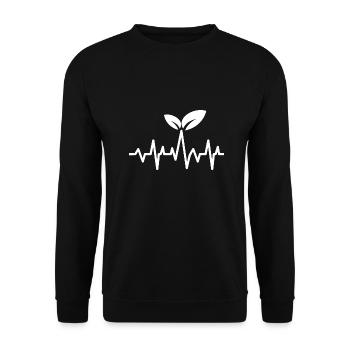 Les plantes cadeaux d'inspiration végétalienne - Sweat-shirt Unisexe - noir - Devant - Alina (178cm) & Michal (187cm)