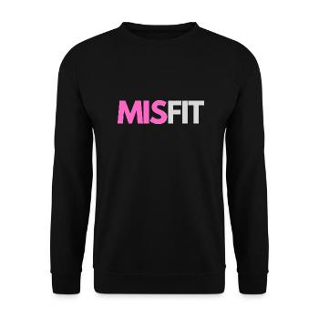 'Mis'fit - Unisex Pullover - Schwarz - Vorne - Alina (178cm) & Michal (187cm)