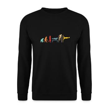 Calisthenics Evolution Street Body Workout - Unisex Pullover - Schwarz - Vorne - Alina (178cm) & Michal (187cm)