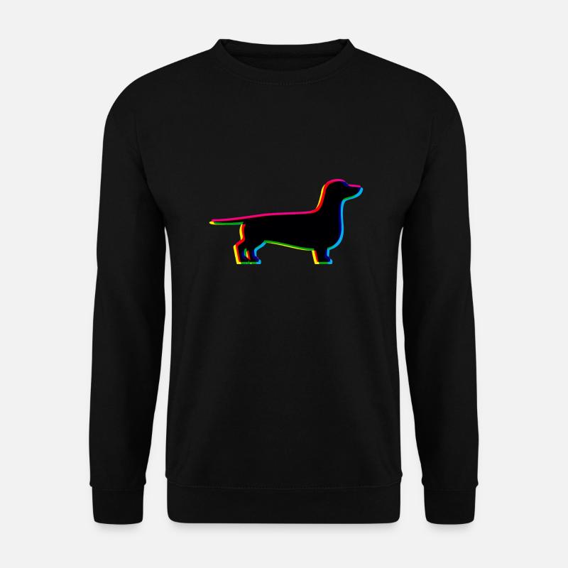 CMYK Dackel - Unisex Pullover - Schwarz