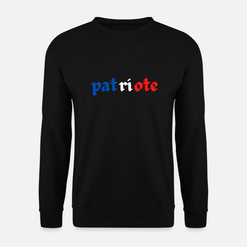 fier d être patriote - Sweat-shirt Unisexe - noir