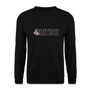 british isles - Unisex Sweatshirt - black - Front - Alina (178cm) & Michal (187cm)