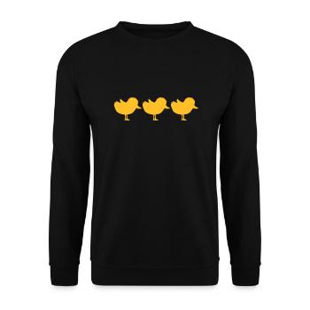 Team 3 Chicks Silhouette - Unisex Sweatshirt - black - Front - Alina (178cm) & Michal (187cm)