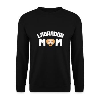 Labrador Mom Dogs Mother's Day Gift Labrador - Unisex Sweatshirt - black - Front - Alina (178cm) & Michal (187cm)