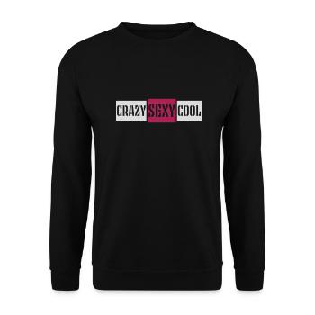crazy sexy cool design - Unisex Sweatshirt - black - Front - Alina (178cm) & Michal (187cm)