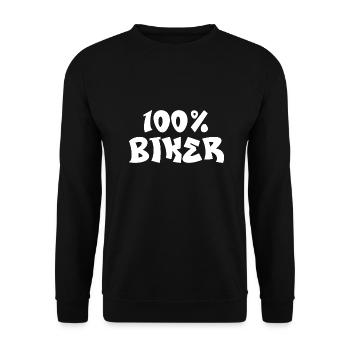 100% biker - Sweat-shirt Unisexe - noir - Devant - Alina (178cm) & Michal (187cm)