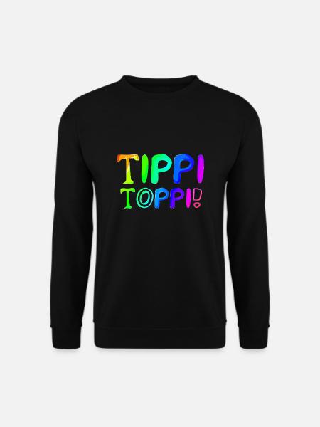 Tippi Toppi | Perfekt | vorbildlich | Lustig - Unisex Pullover - Schwarz