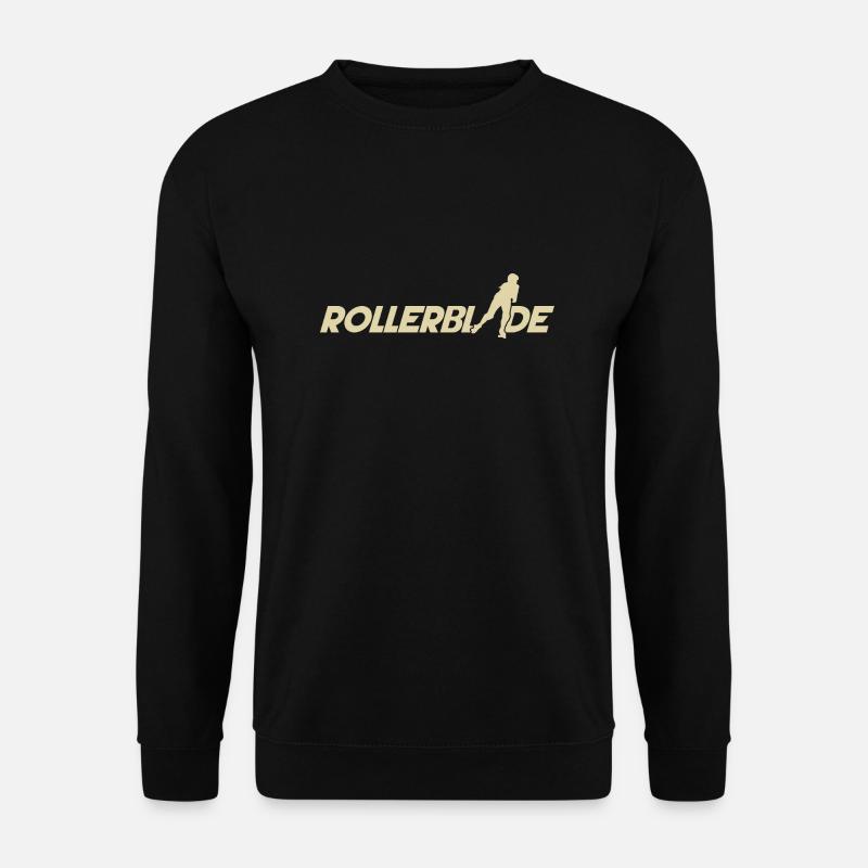 Rollerblade font silhouette light - Unisex Sweatshirt - black
