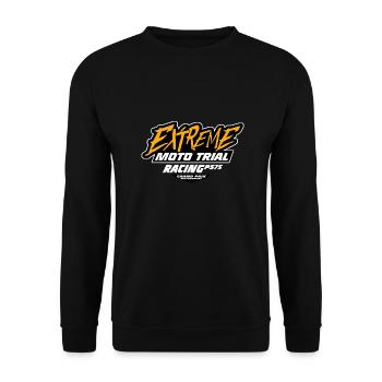 Trial - Trialsport - Moto Trial - Motorcycle Trial - Unisex Pullover - Schwarz - Vorne - Alina (178cm) & Michal (187cm)