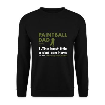 Sport Dad Définition Paintball - Sweat-shirt Unisexe - noir - Devant - Alina (178cm) & Michal (187cm)