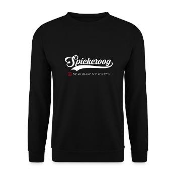 Spiekeroog Koordinaten - Unisex Pullover - Schwarz - Vorne - Alina (178cm) & Michal (187cm)