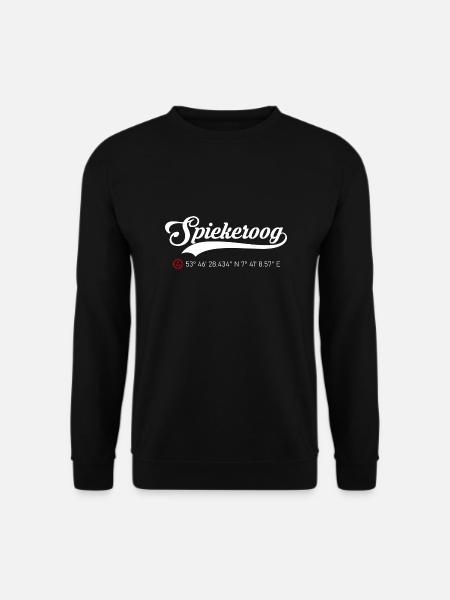 Spiekeroog Koordinaten - Unisex Pullover - Schwarz