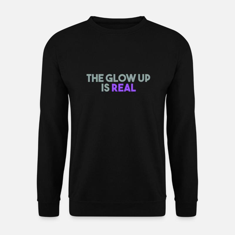 DAS LEUCHTEN IST ECHT - Unisex Pullover - Schwarz