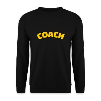 Coach - The best Coach - Der beste Trainer - Unisex Sweatshirt - black - Front - Alina (178cm) & Michal (187cm)
