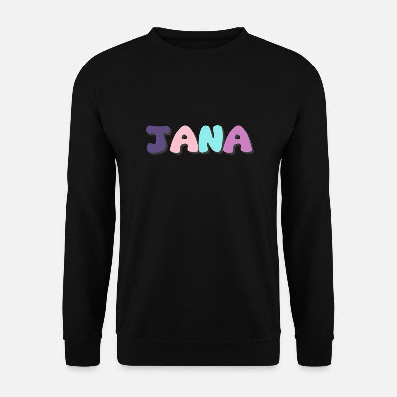 Name - Jana - Unisex Sweatshirt - black