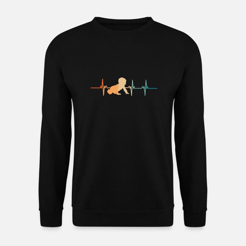 Baby's heartbeat - Unisex Sweatshirt - black