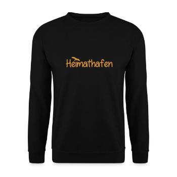 Heimathafen - Küste - Nordsee - Ostsee - Strand - Unisex Pullover - Schwarz - Vorne - Alina (178cm) & Michal (187cm)
