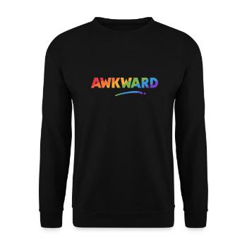 Awkward - Unisex Sweatshirt - black - Front - Alina (178cm) & Michal (187cm)
