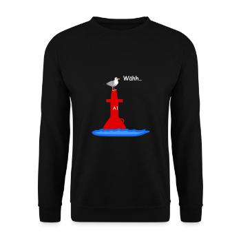 Sailor Seagull - Unisex Sweatshirt - black - Front - Alina (178cm) & Michal (187cm)