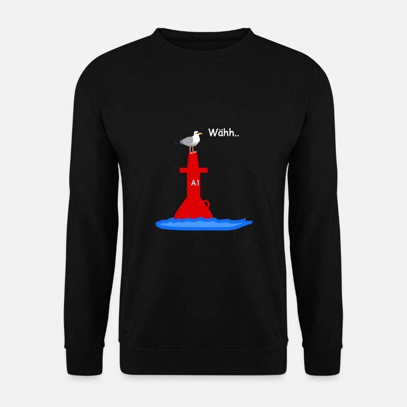 Segler Möwe - Unisex Pullover - Schwarz