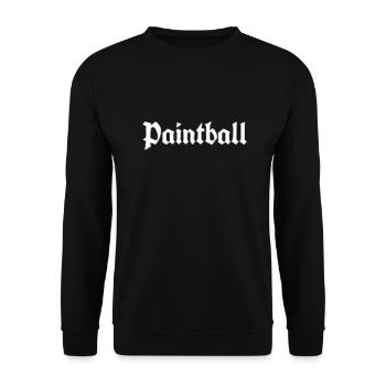 Logo de paintball rustique avec effet de distorsion 3d - Sweat-shirt Unisexe - noir - Devant - Alina (178cm) & Michal (187cm)